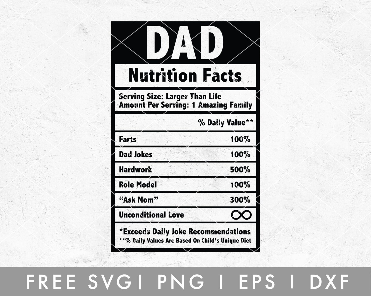 dad-nutrition-facts-svg-free