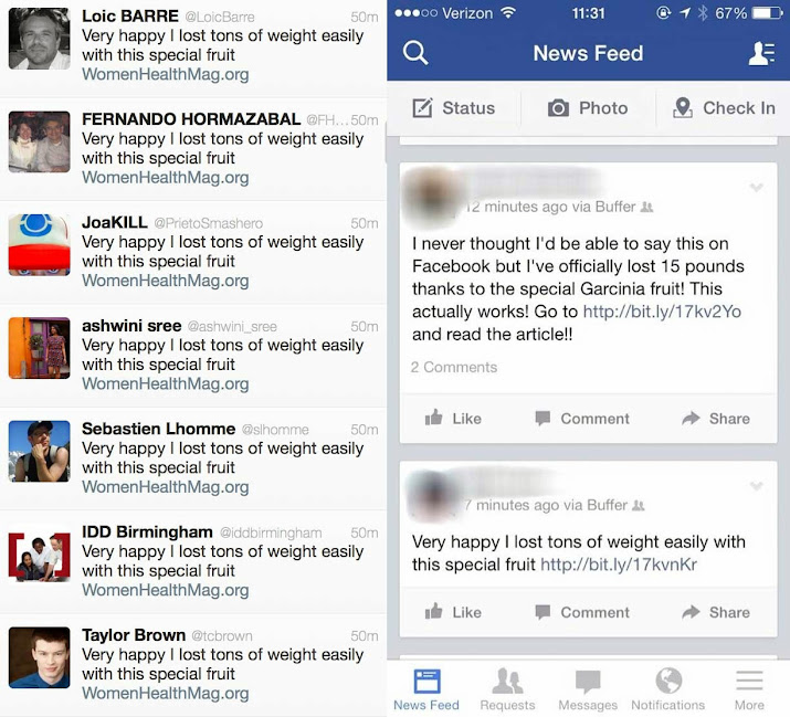 Facebook Weight Loss Hack